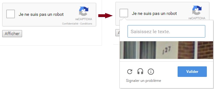Le nouveau "No CAPTCHA reCAPTCHA"