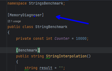 Code benchmark en C# 