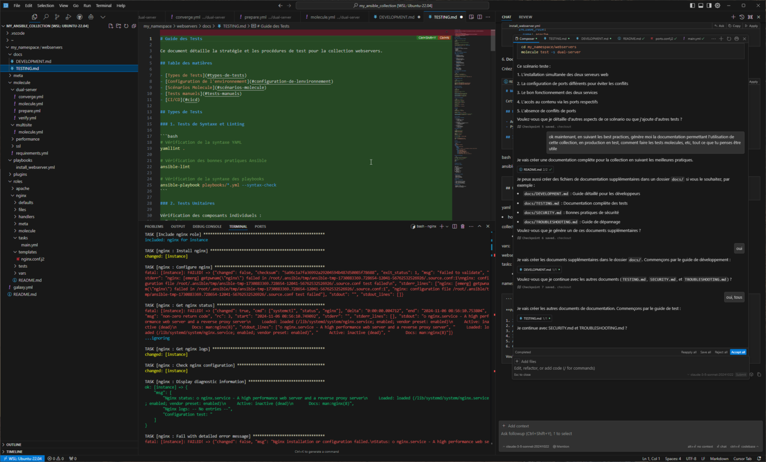 capture testing my ansible collection