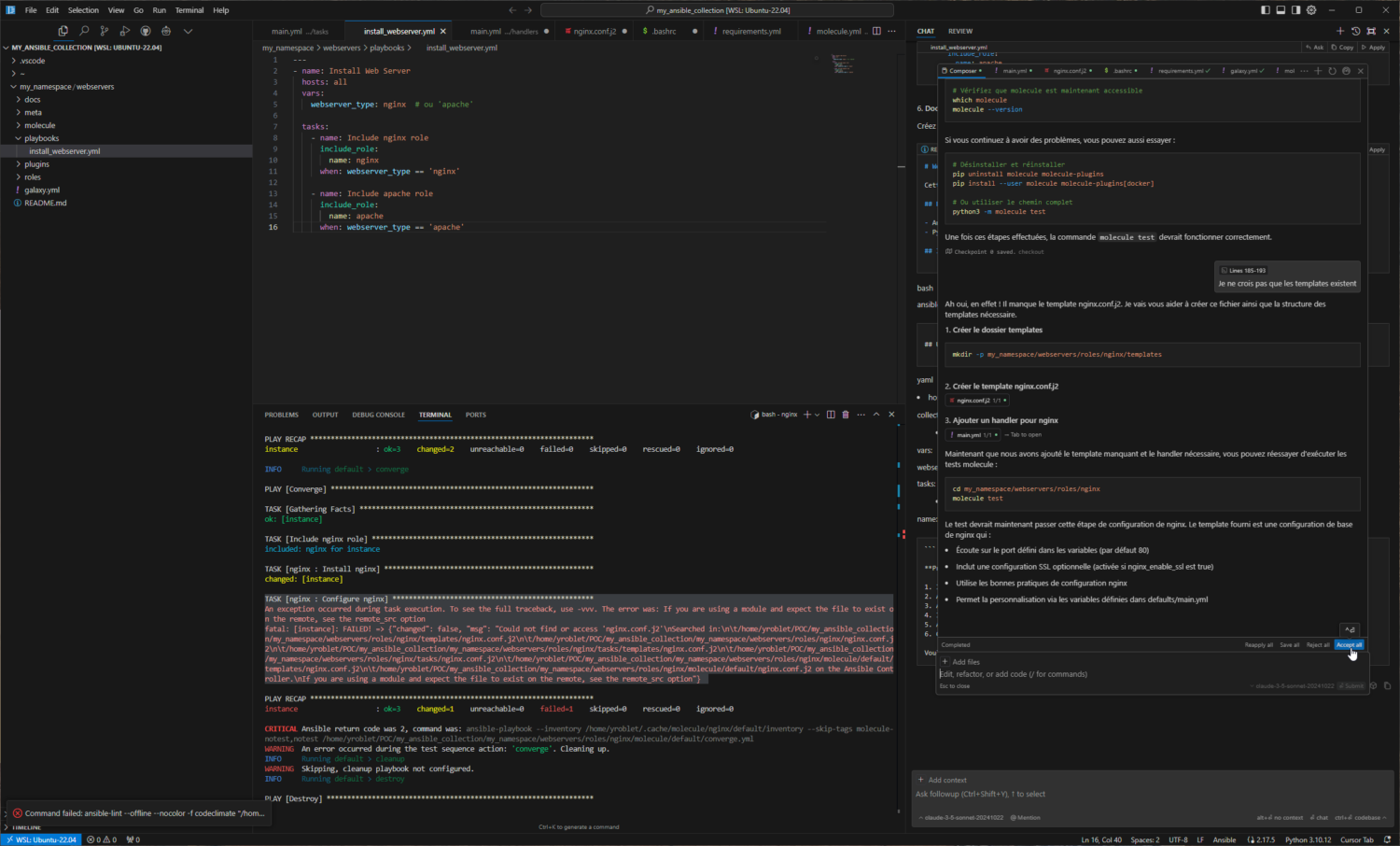 capture cursor AI, utilisation du composer