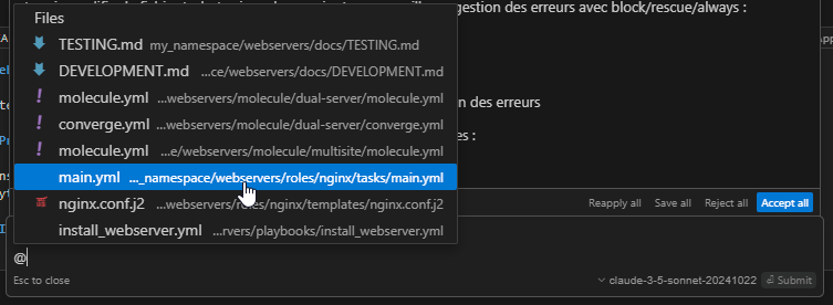 capture cursor ai, tests et corrections code