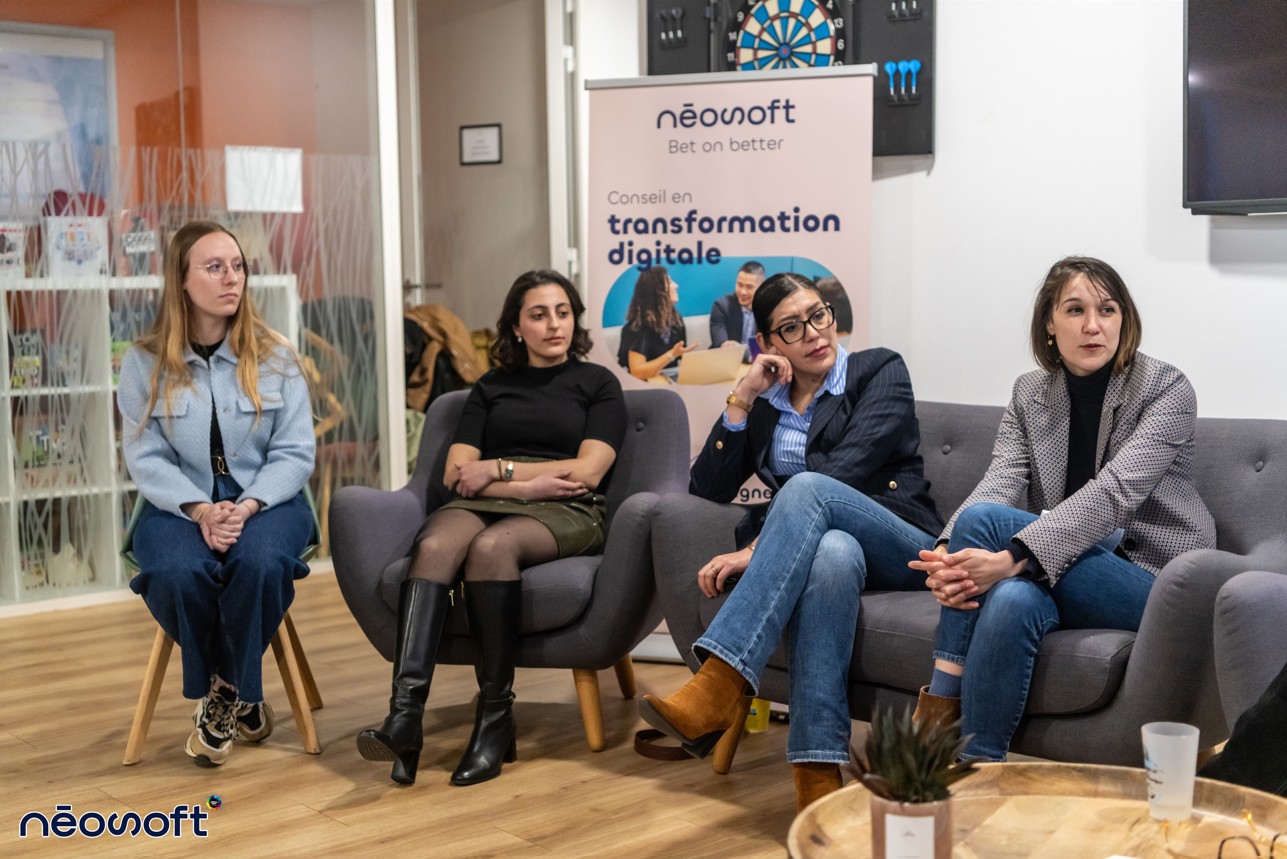 table ronde inclusion femmes dans le numérique Néosoft Rennes