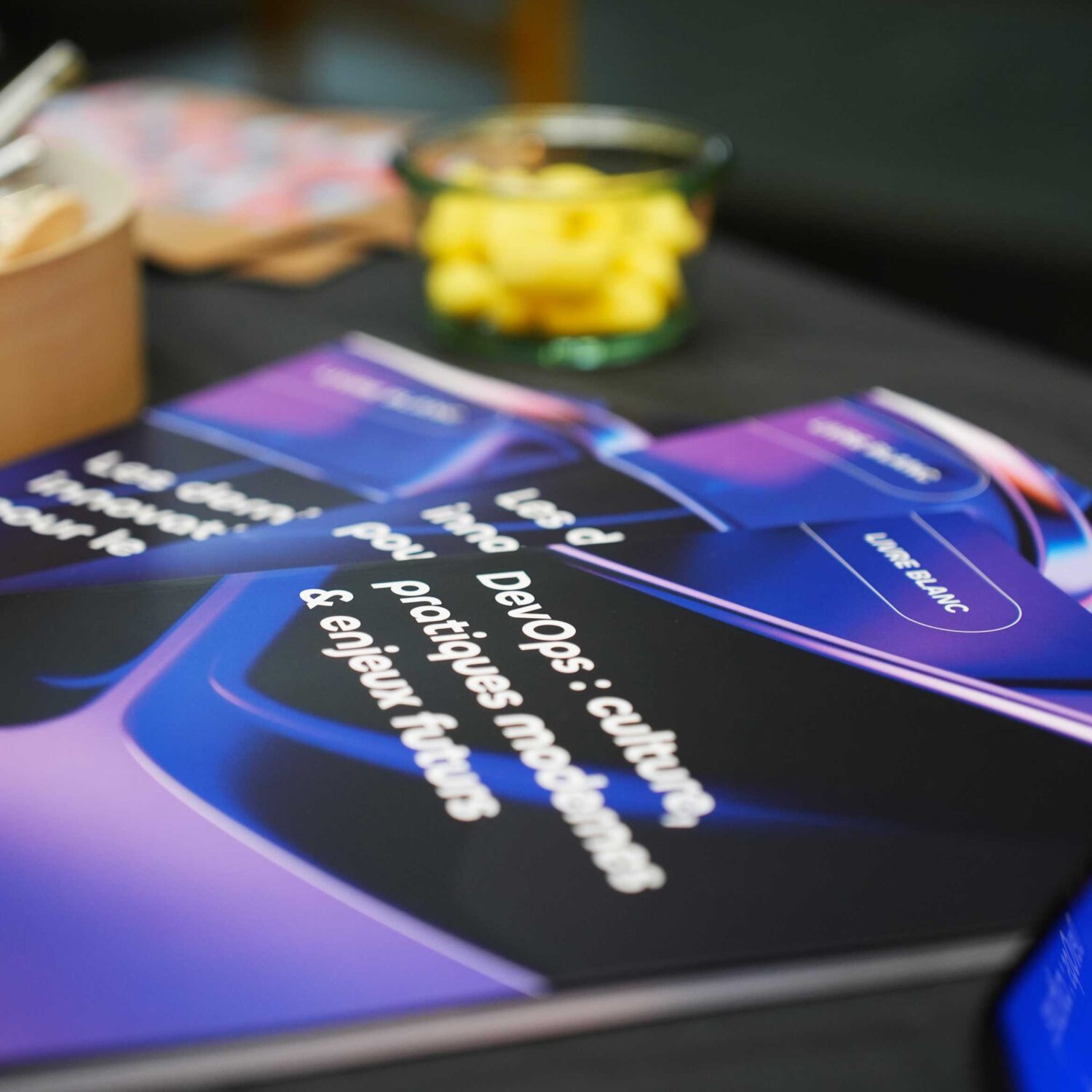 Couverture livre blanc DevOps Néosoft sur le stand Touraine Tech
