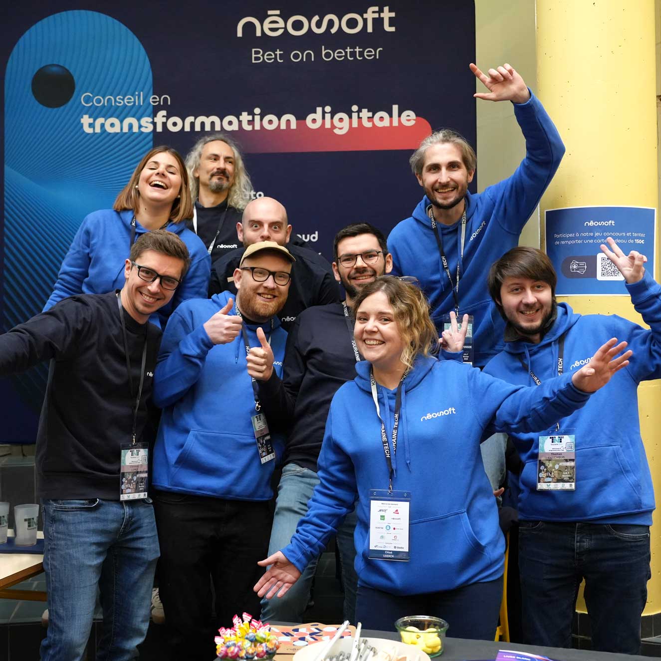 Les équipes Néosoft sur le stand Touraine Tech 2025