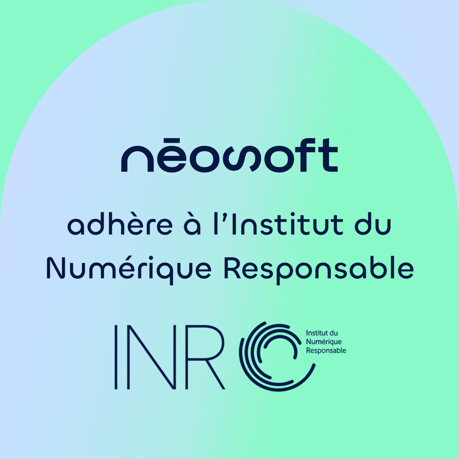 Néosoft adhère à l'institut du numérique responsable